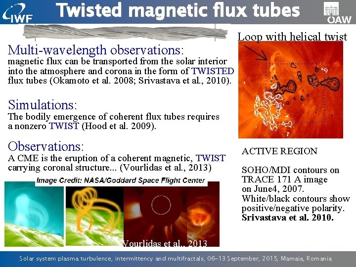 Twisted magnetic flux tubes Multi-wavelength observations: Loop with helical twist magnetic flux can be