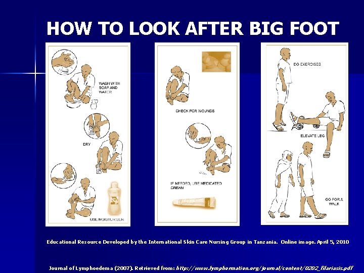 HOW TO LOOK AFTER BIG FOOT Educational Resource Developed by the International Skin Care