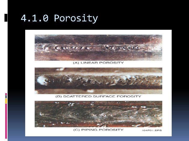 4. 1. 0 Porosity 