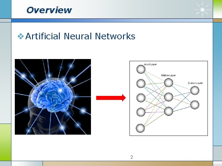 Overview v Artificial Neural Networks 2 