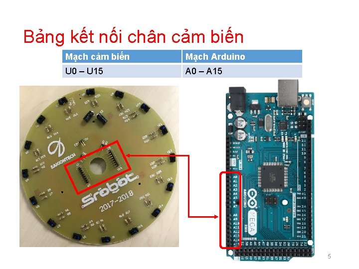 Bảng kết nối chân cảm biến Mạch Arduino U 0 – U 15 A