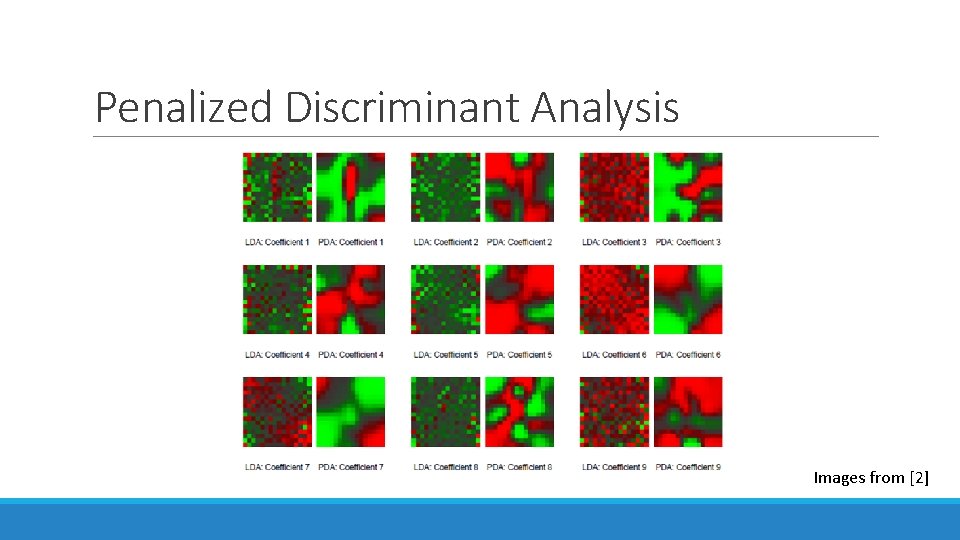 Penalized Discriminant Analysis Images from [2] 