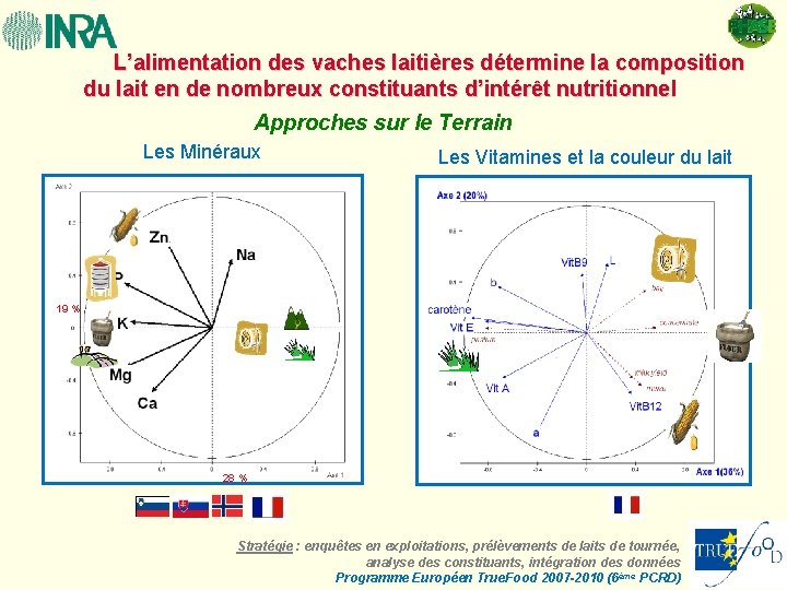 L’alimentation des vaches laitières détermine la composition du lait en de nombreux constituants d’intérêt