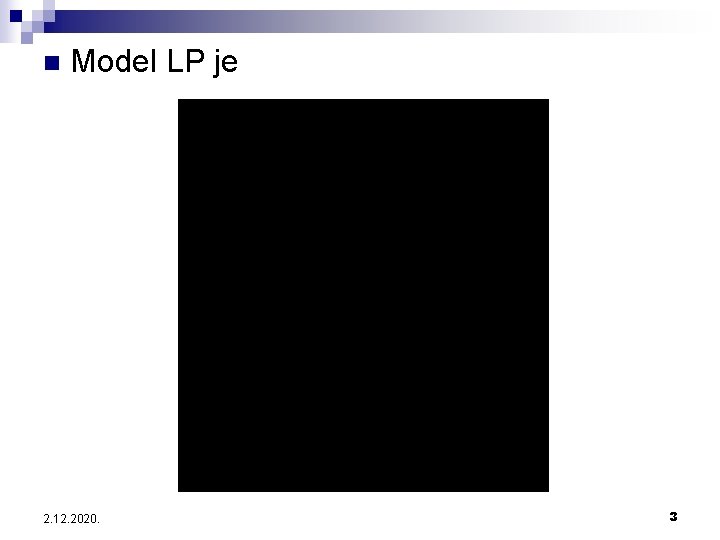 n Model LP je 2. 12. 2020. 3 