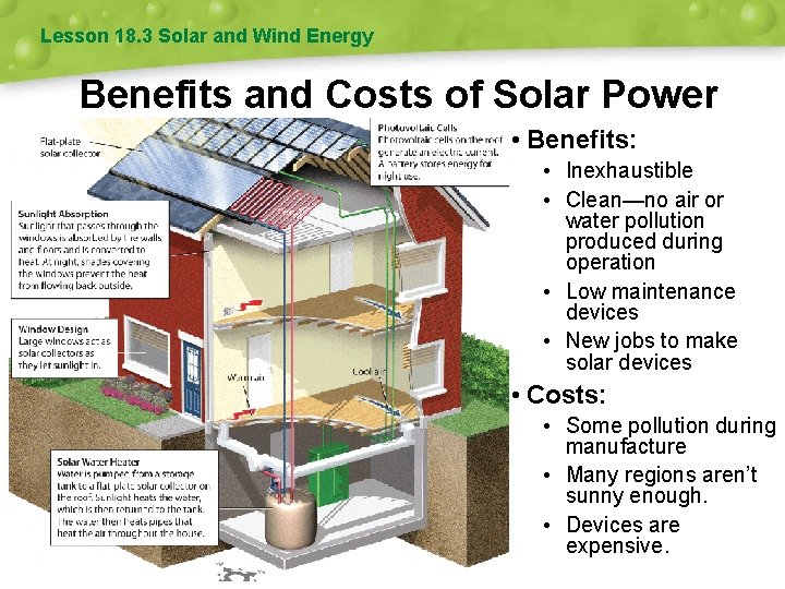 Lesson 18. 3 Solar and Wind Energy Benefits and Costs of Solar Power •