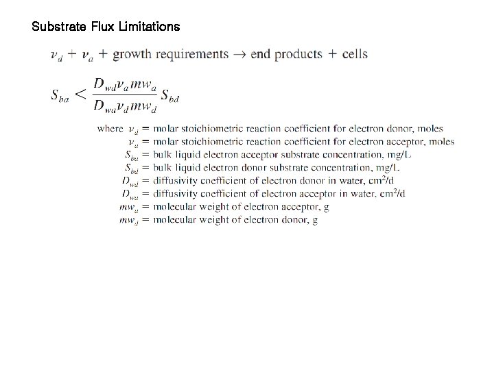 Substrate Flux Limitations 