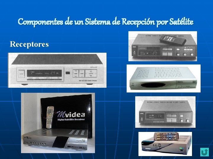 Componentes de un Sistema de Recepción por Satélite Receptores 