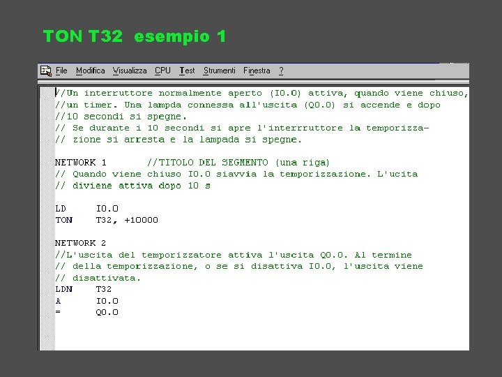 TON T 32 esempio 1 