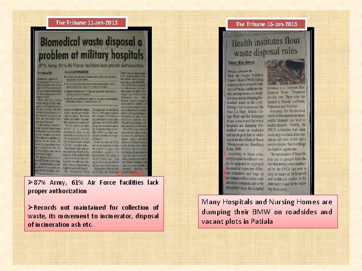 The Tribune 11 -Jan-2013 The Tribune 16 -Jan-2013 Ø 87% Army, 61% Air Force