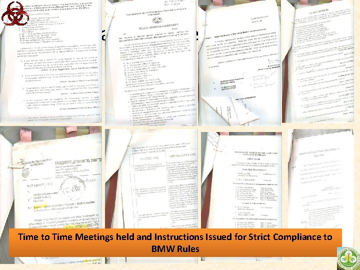 Scan of some circulars Time to Time Meetings held and Instructions Issued for Strict