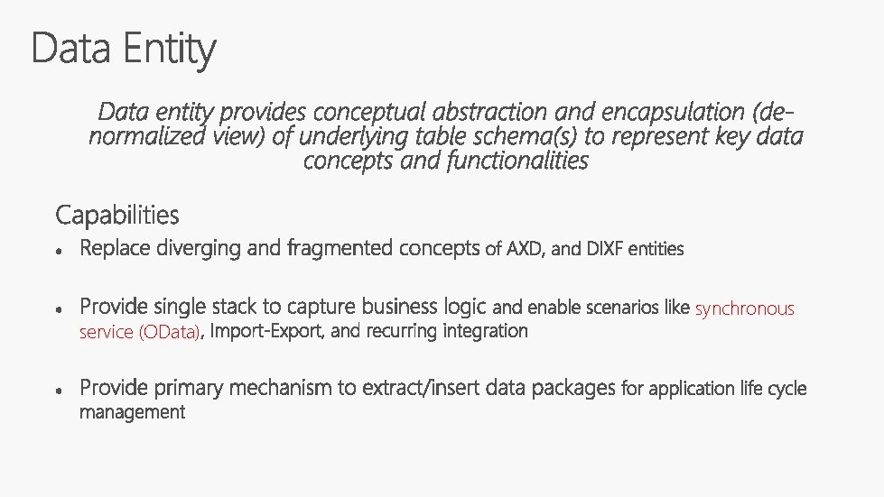 service (OData) synchronous 