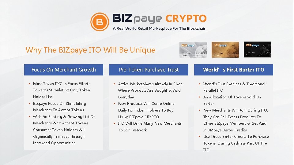 Why The BIZpaye ITO Will Be Unique Focus On Merchant Growth • Most Token