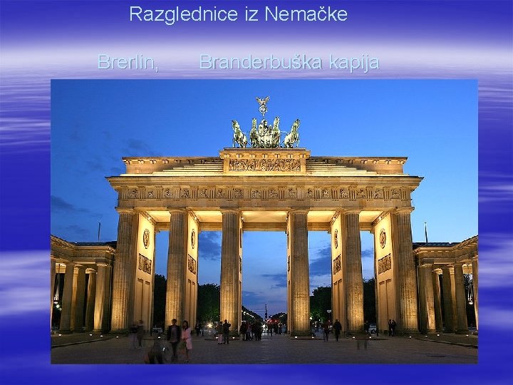 Razglednice iz Nemačke Brerlin, Branderbuška kapija Razglednice iz Nemačke 