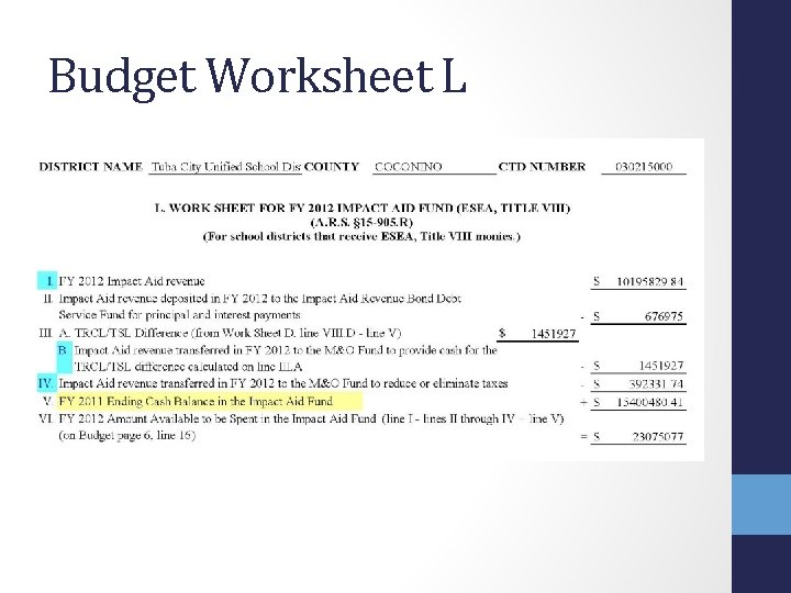 Budget Worksheet L 