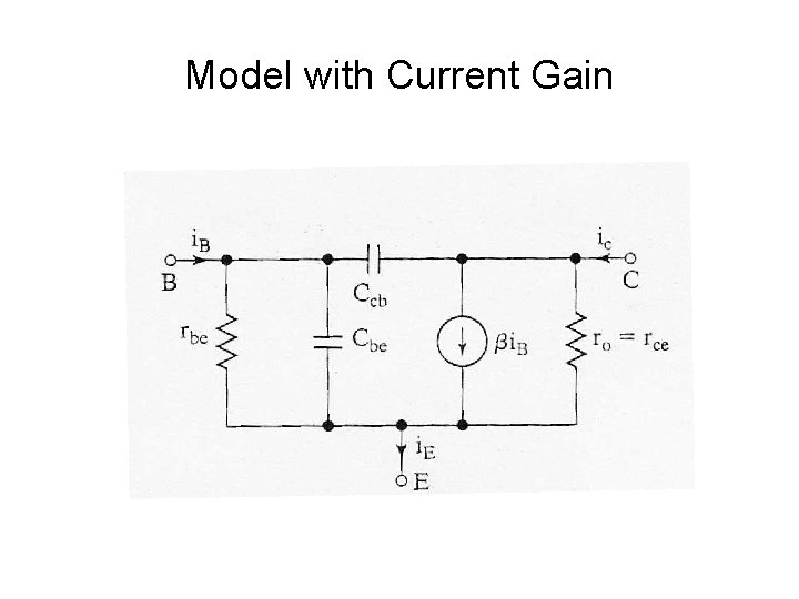 Model with Current Gain 