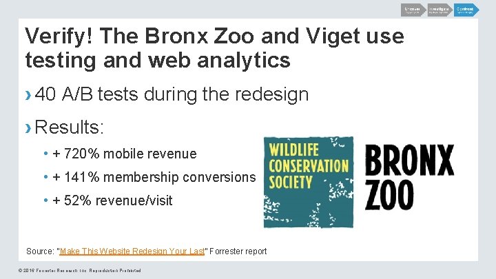 Verify! The Bronx Zoo and Viget use testing and web analytics › 40 A/B