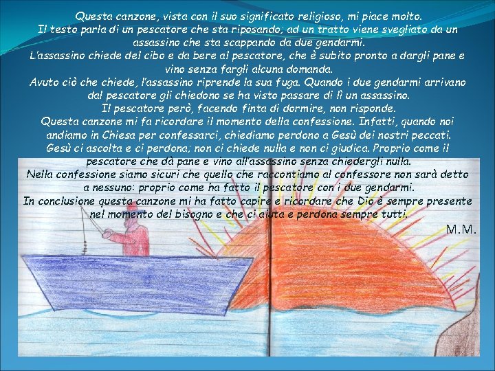 Questa canzone, vista con il suo significato religioso, mi piace molto. Il testo parla Questa canzone, vista con il suo significato religioso, mi piace molto. Il testo parla