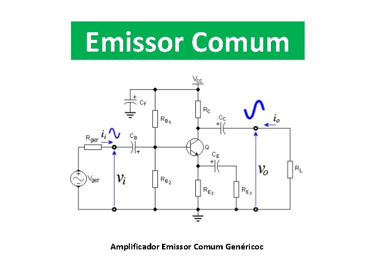 Emissor Comum Amplificador Emissor Comum Genéricoc 