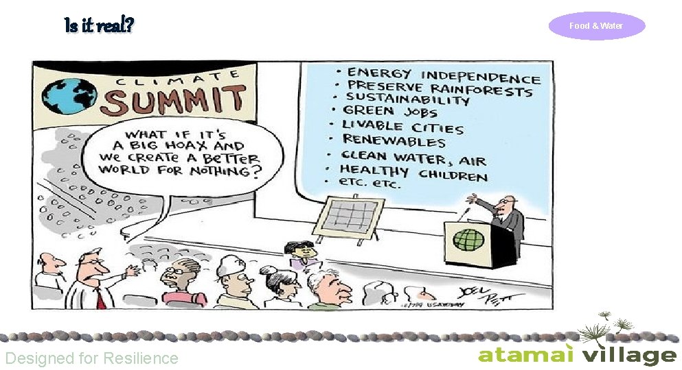Is it real? Designed for Resilience Food & Water 