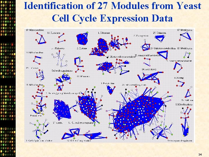 Identification of 27 Modules from Yeast Cell Cycle Expression Data 34 
