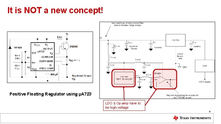 It is NOT a new concept! Positive Floating Regulator using µA 723 LDO &