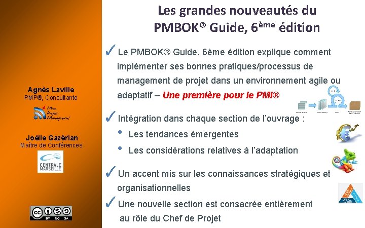 Les grandes nouveautés du PMBOK® Guide, 6ème édition ✓Le PMBOK® Guide, 6ème édition explique