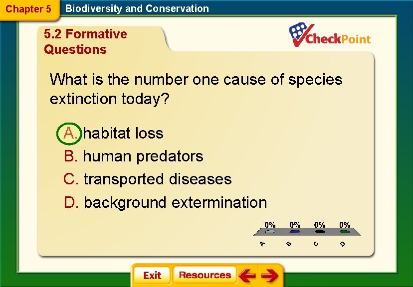 Chapter 5 Biodiversity and Conservation 5. 2 Formative Questions What is the number one Chapter 5 Biodiversity and Conservation 5. 2 Formative Questions What is the number one