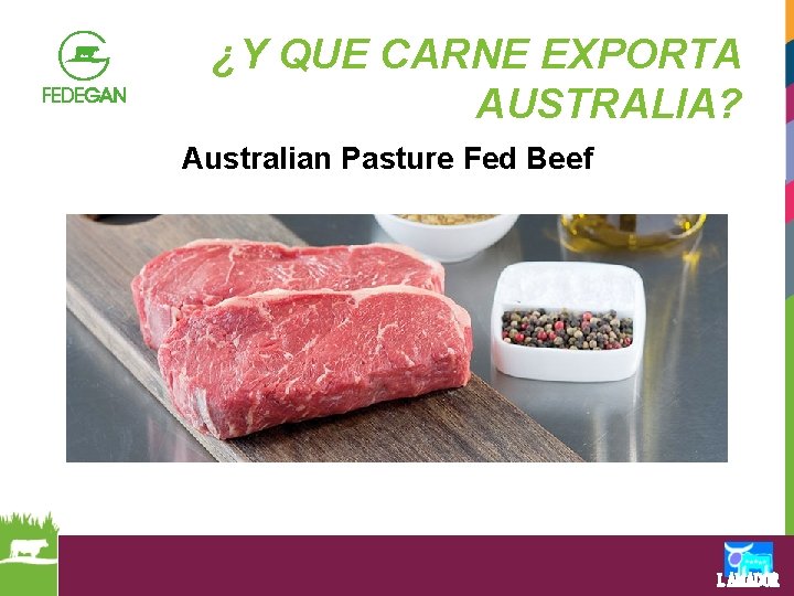 ¿Y QUE CARNE EXPORTA AUSTRALIA? Australian Pasture Fed Beef 