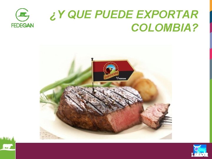 ¿Y QUE PUEDE EXPORTAR COLOMBIA? 