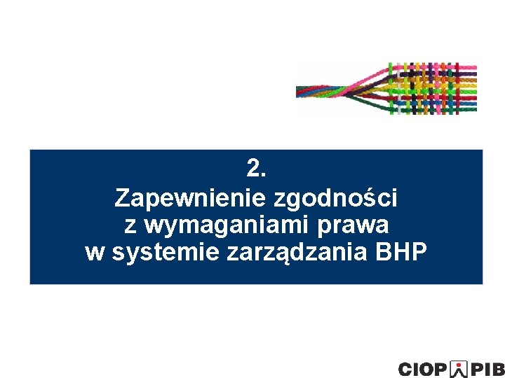2. Zapewnienie zgodności z wymaganiami prawa w systemie zarządzania BHP 