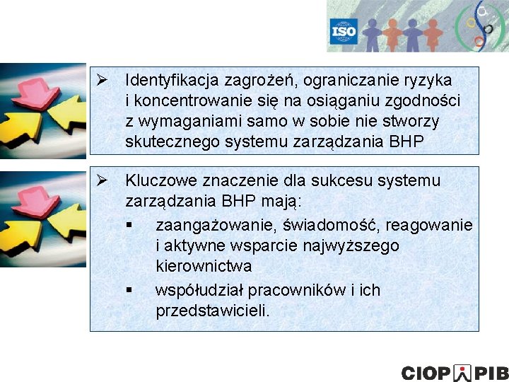 Ø Identyfikacja zagrożeń, ograniczanie ryzyka i koncentrowanie się na osiąganiu zgodności z wymaganiami samo