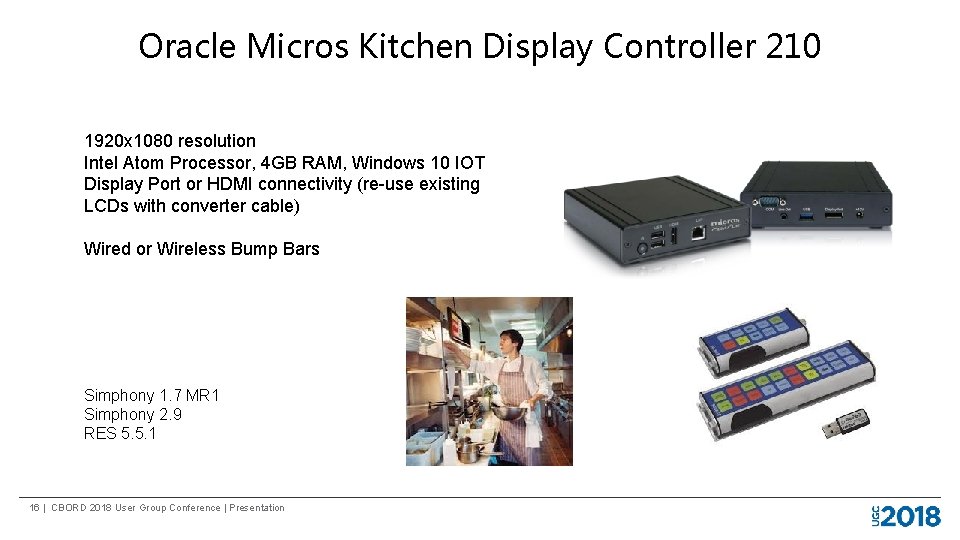 Oracle Micros Kitchen Display Controller 210 1920 x 1080 resolution Intel Atom Processor, 4