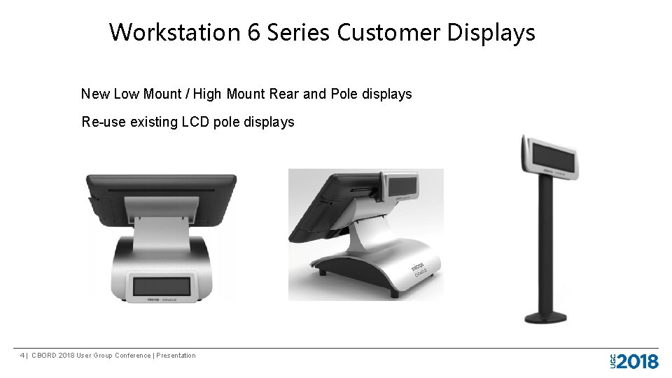 Workstation 6 Series Customer Displays New Low Mount / High Mount Rear and Pole