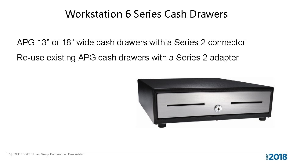 Workstation 6 Series Cash Drawers APG 13” or 18” wide cash drawers with a