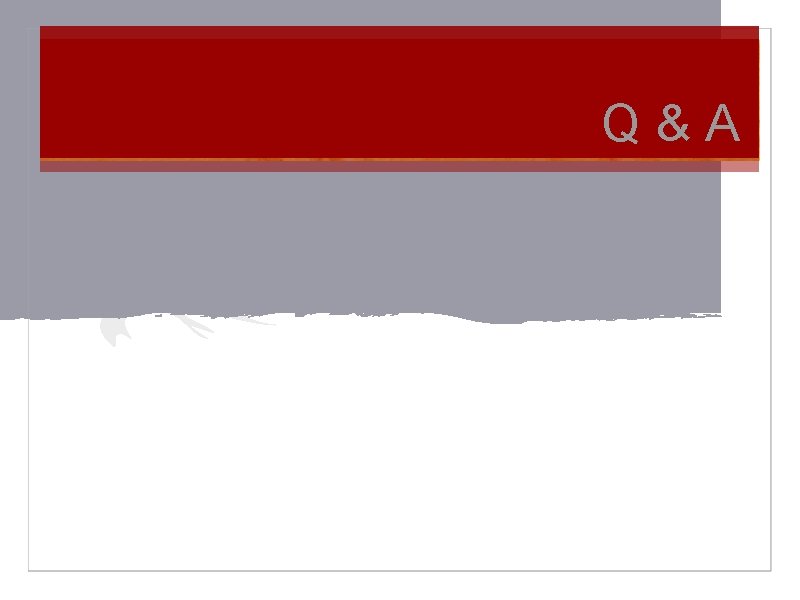 Q & A 