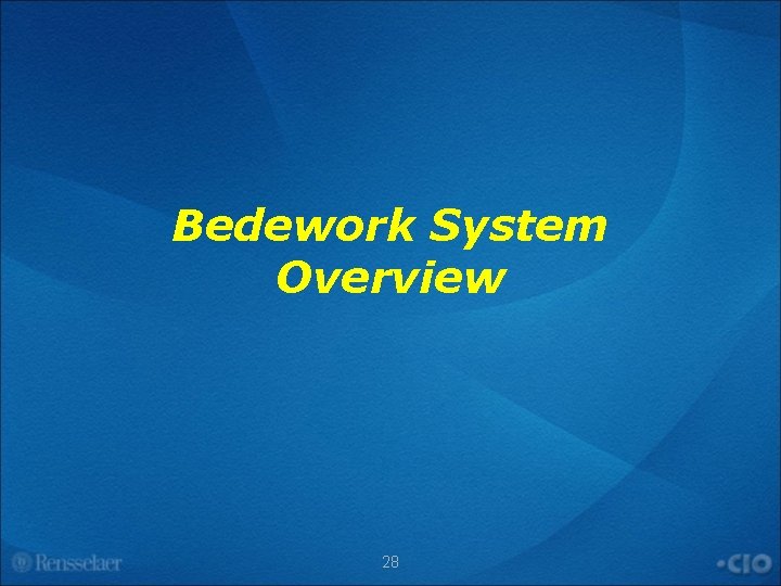 Bedework System Overview 28 