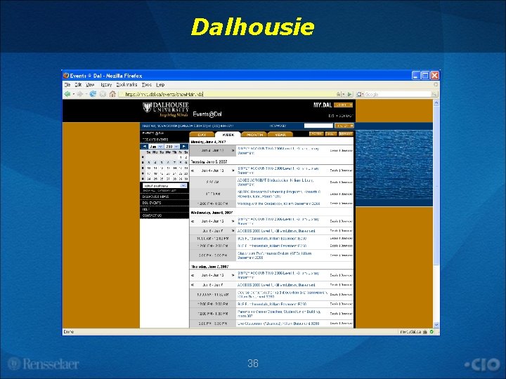 Dalhousie 36 