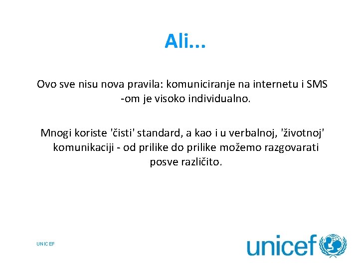 Ali. . . Ovo sve nisu nova pravila: komuniciranje na internetu i SMS -om