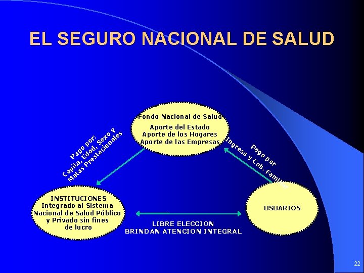 EL SEGURO NACIONAL DE SALUD Fondo Nacional de Salud y s o : r