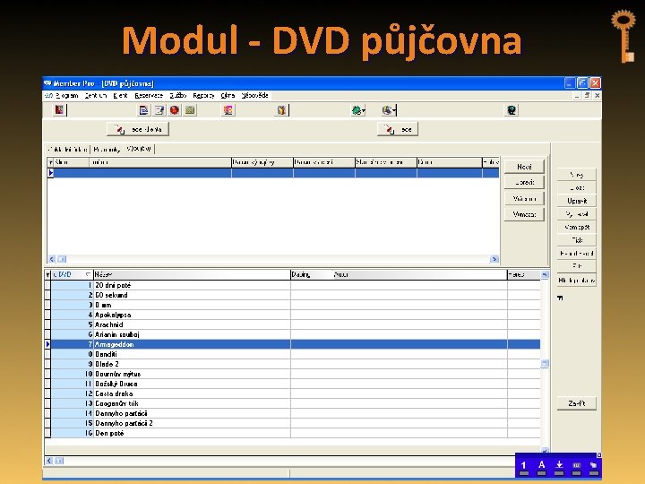 Modul - DVD půjčovna 