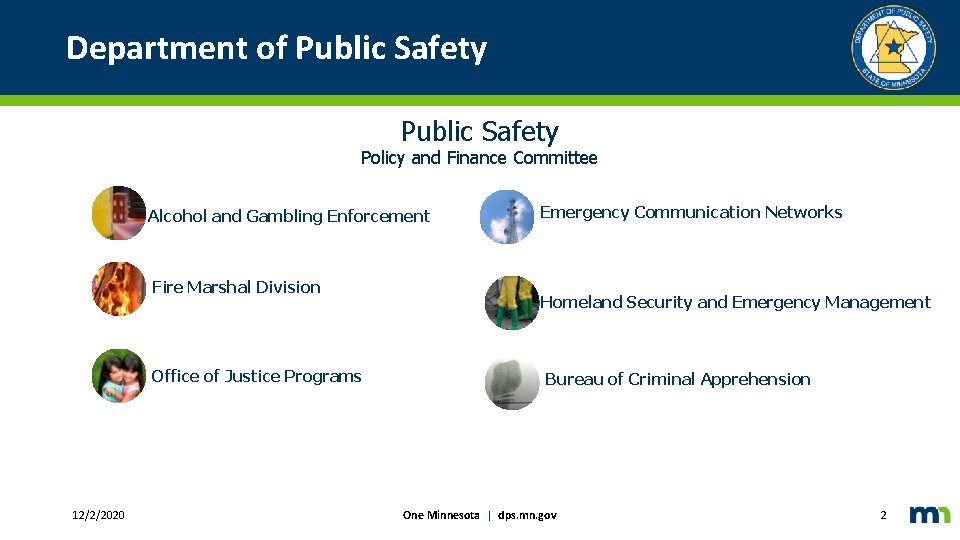 Department of Public Safety Policy and Finance Committee Alcohol and Gambling Enforcement Fire Marshal