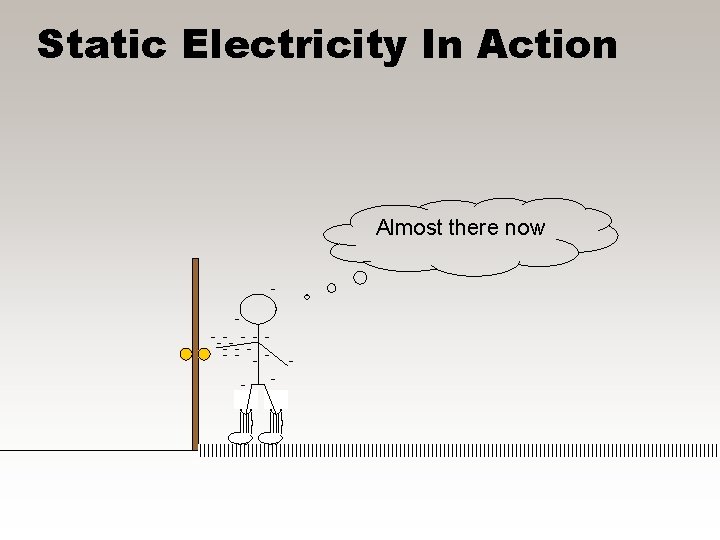 Static Electricity In Action Almost there now ---- - - -- -- - -