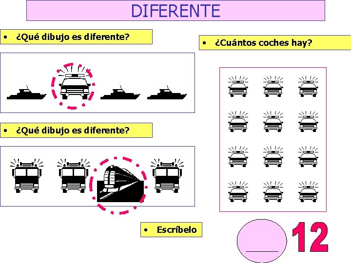 DIFERENTE • ¿Qué dibujo es diferente? • opoo • ¿Qué dibujo es diferente? fftf