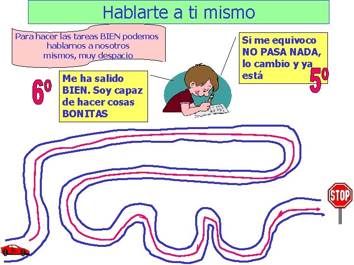 Hablarte a ti mismo Para hacer las tareas BIEN podemos hablarnos a nosotros mismos,