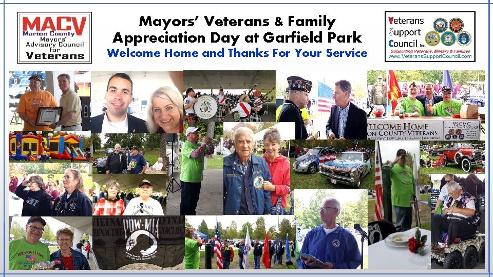 Mayors’ Veterans & Family Appreciation Day at Garfield Park Welcome Home and Thanks For