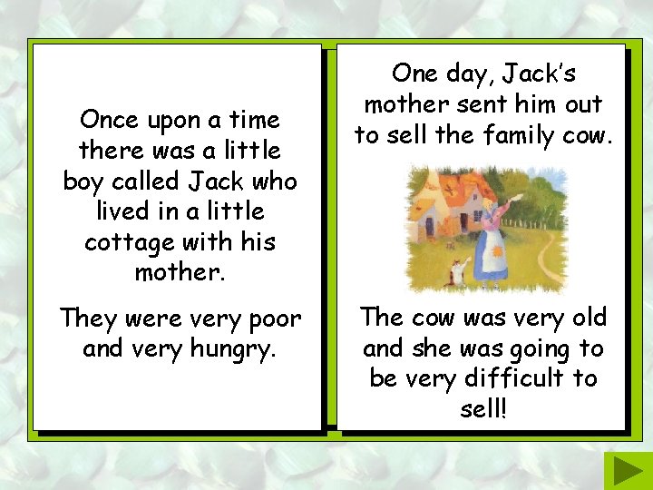 Once upon a time there was a little boy called Jack who lived in Once upon a time there was a little boy called Jack who lived in