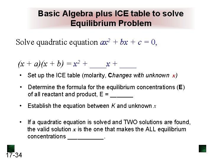 Equilibrium The Extent of Chemical Reactions 17 1