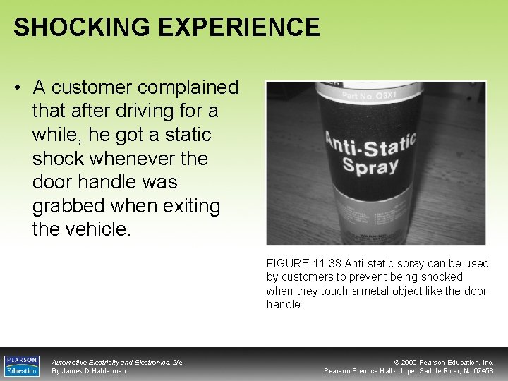 SHOCKING EXPERIENCE • A customer complained that after driving for a while, he got