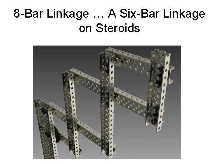 8 -Bar Linkage … A Six-Bar Linkage on Steroids 