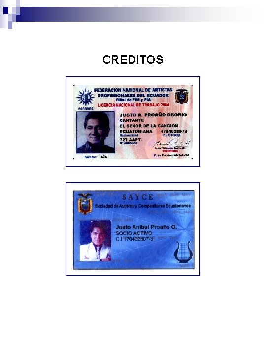 CREDITOS 